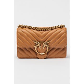 Geanta crossbody din piele cu aspect matlasat Love One