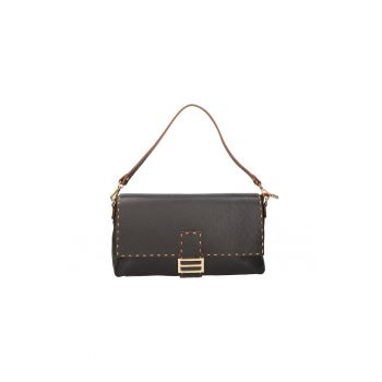 Geanta crossbody din piele cu bareta detasabila
