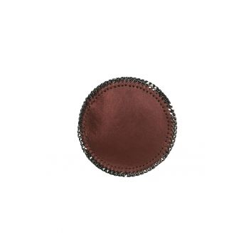 Geanta crossbody din piele decorata cu lant si aspect metalizat