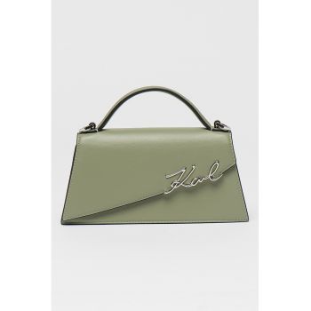 Geanta crossbody din piele Signature Slim