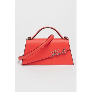 Geanta crossbody din piele Signature Slim