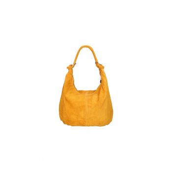 Geanta hobo de piele intoarsa