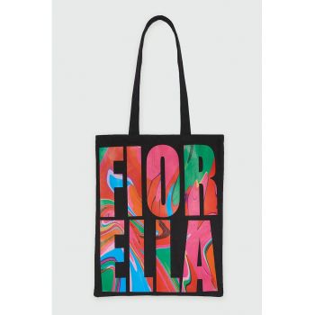Geanta shopper cu imprimeu