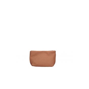 Geanta shopper de piele cu aspect tesut