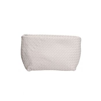 Geanta shopper de piele cu aspect tesut