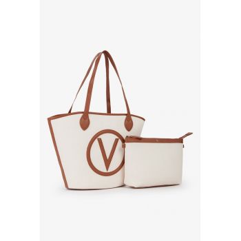 Geanta shopper din material textil cu etui detasabil Conevnt