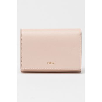 Portofel compact din piele Nuvola