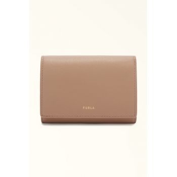 Portofel compact din piele Nuvola