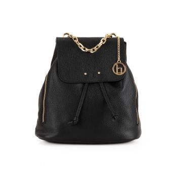 Rucsac din piele cu aspect texturat