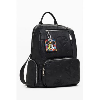 Rucsac din piele ecologica cu buzunare multiple