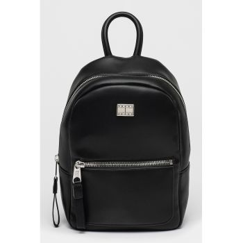 Rucsac din piele ecologica cu detaliu logo Dome