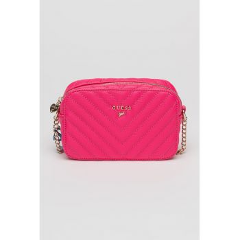 Geanta crossbody cu aplicatie logo