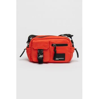 Geanta crossbody cu logo aplicat