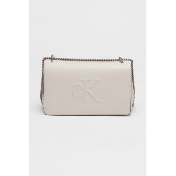 Geanta crossbody cu logo in relief