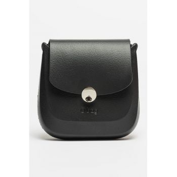 Geanta crossbody cu logo stantat