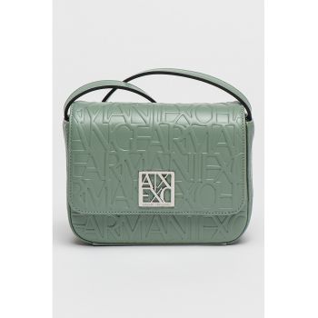 Geanta crossbody cu model logo in relief