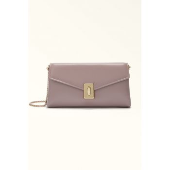 Geanta crossbody de piele cu bareta din lant Meridiana