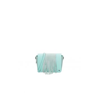 Geanta crossbody de piele cu franjuri