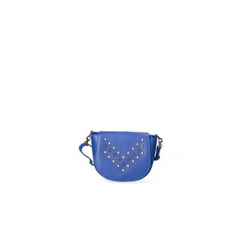 Geanta crossbody de piele cu perle sintetice