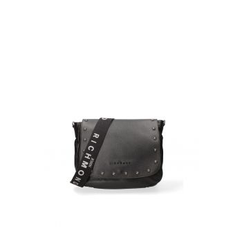 Geanta crossbody de piele cu tinte