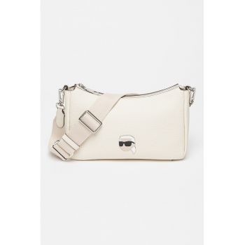 Geanta crossbody de piele ecologica cu logo Ikon