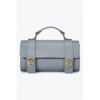Geanta crossbody din piele cu bareta detasabila
