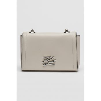 Geanta crossbody din piele cu bareta din lant Autograph