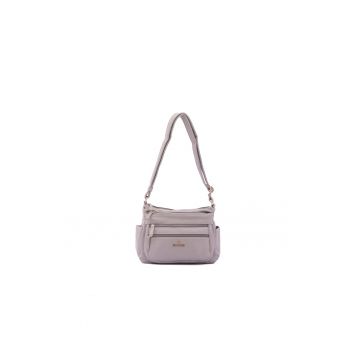 Geanta crossbody din piele ecologica cu detaliu logo