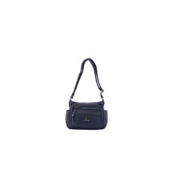 Geanta crossbody din piele ecologica cu detaliu logo
