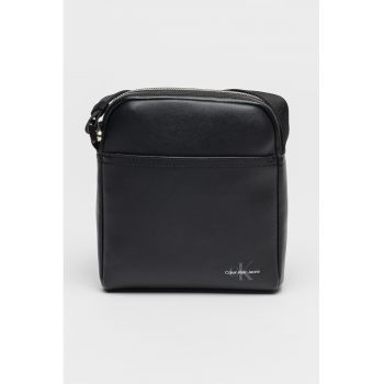 Geanta crossbody din piele ecologica cu detaliu logo