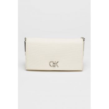 Geanta crossbody din piele ecologica cu detaliu logo
