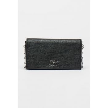 Geanta crossbody din piele ecologica cu detaliu logo