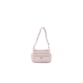 Geanta crossbody din piele ecologica cu detaliu logo