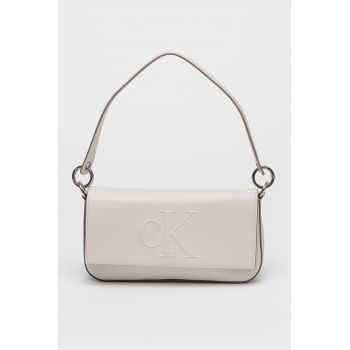 Geanta crossbody din piele ecologica cu detaliu logo