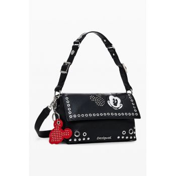Geanta crossbody din piele ecologica cu logo Mickey Mouse