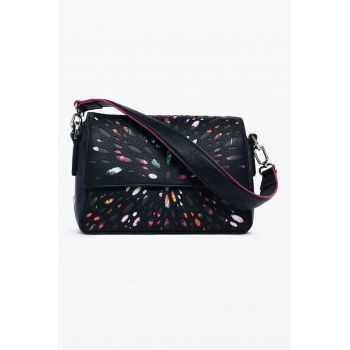 Geanta crossbody din piele ecologica cu model