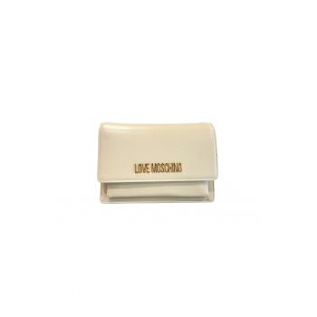 Geanta crosssbody din piele ecologica cu logo - Bej deschis
