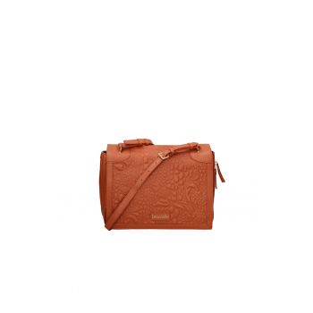 Geanta cu bareta de umar si cusaturi decorative