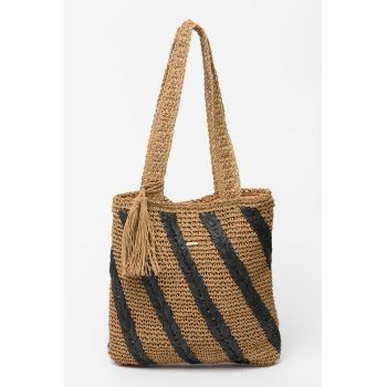 Geanta shopper crosetata cu model