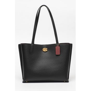 Geanta tote din piele cu aspect texturat Willow
