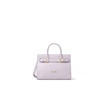 Geanta tote din piele cu model uni
