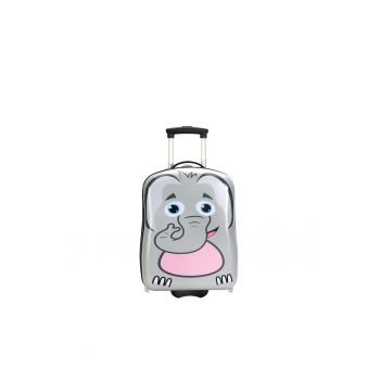 Troler Copii -  Policarbonat - 2 Roti - SW05518 - 48 cm - Elefant