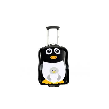 Troler Copii -  Policarbonat - 2 Roti - SW05518 - 48 cm - Pinguin