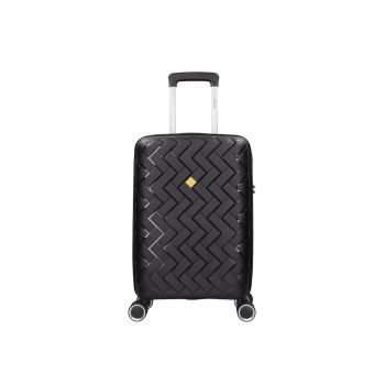 Troler de cabina  BZ 5806 - polipropilena - cifru - 4 roti duble - 55 cm - negru
