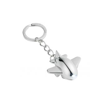 Breloc  metal - LED - 10cm - argintiu