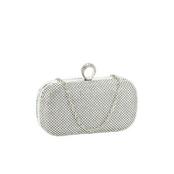 Geanta clutch cu pietricele BFL-1061 05 Argintiu 10833
