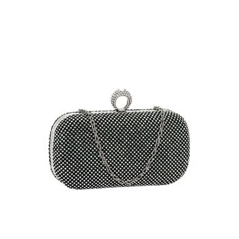 Geanta clutch cu pietricele BFL-1061 05 Argintiu 10833