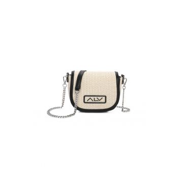 Geanta crossbody cu bareta din lant