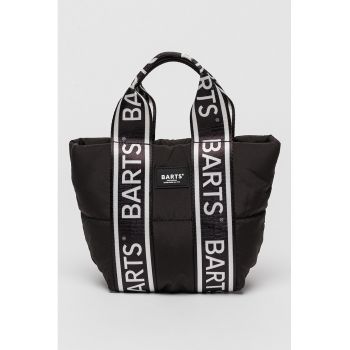 Geanta crossbody cu finisaj rezistent la apa si manere cu logo Jazka