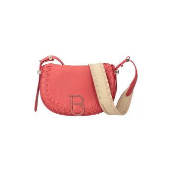 Geanta crossbody de piele cu logo